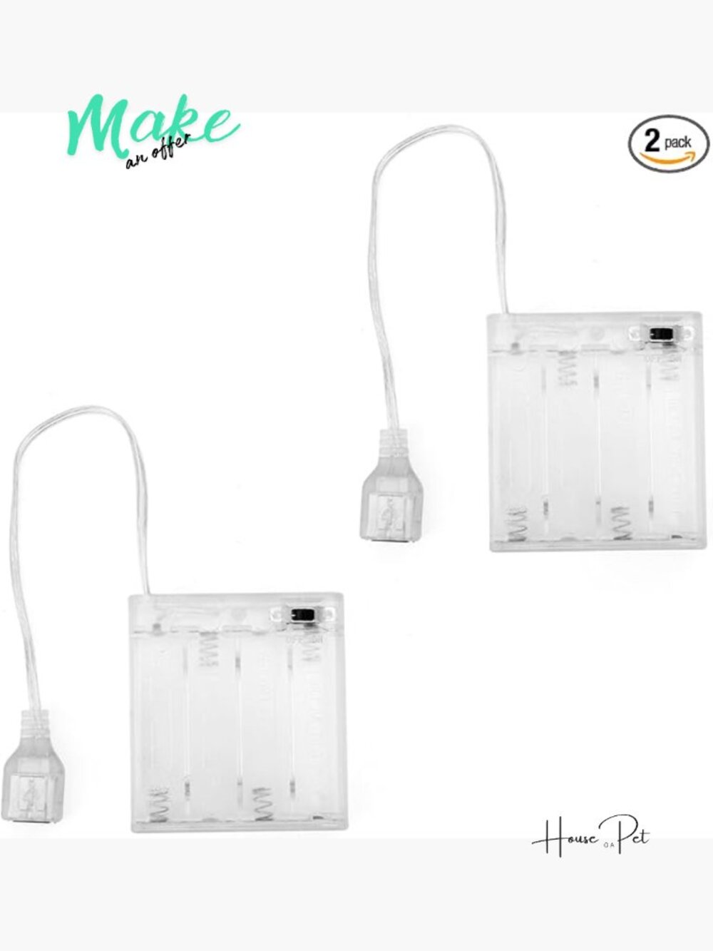 Portable Battery Pack For 5v-6v Led Neon Signs, Battery Operated Power Supply